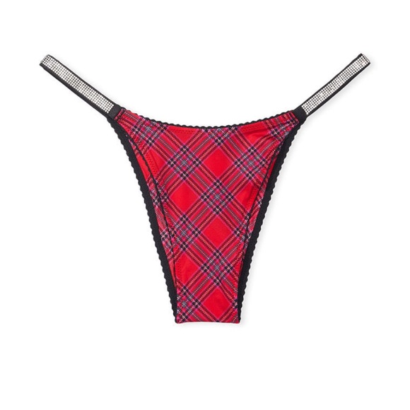 Victoria’s Secret Shine Strap Lace Brazilian Panty - Picture 1 of 7